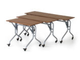Flip folding table