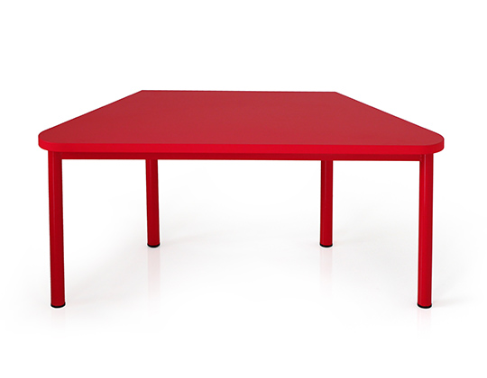 happy trapezoid table