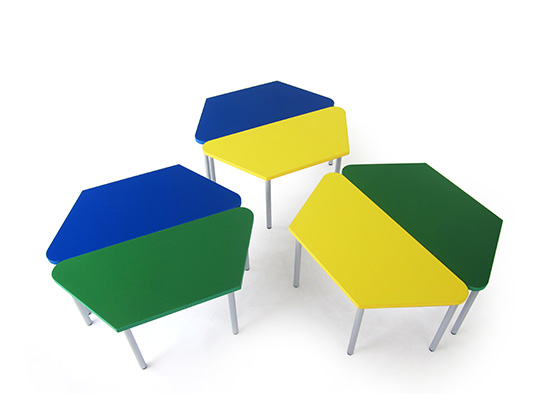 happy trapezoid table arrangement-Office Furniture manufacturer